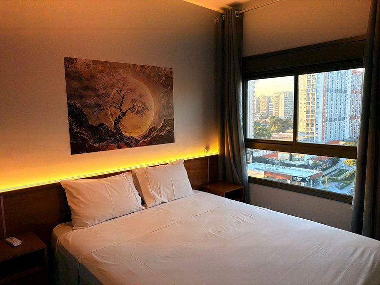 Apê de 1 dormitório | Piscina e Academia- B1005