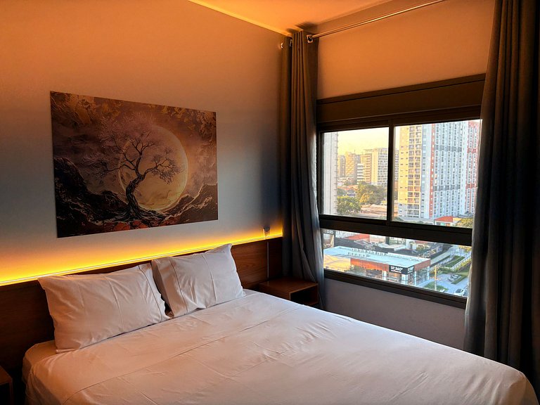 Apê de 1 dormitório | Piscina e Academia- B1005