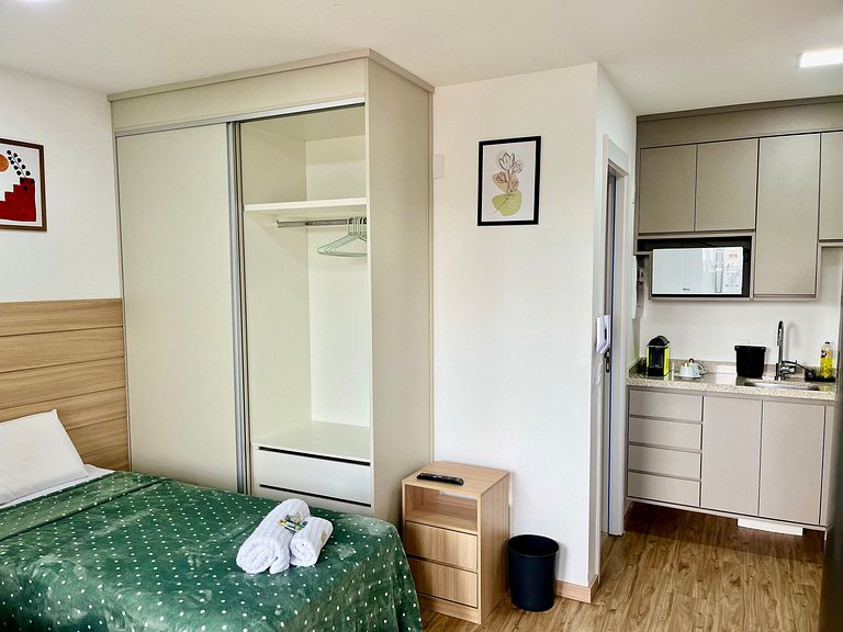 Studio no Campo Belo - 2 camas solteiro | Quad710