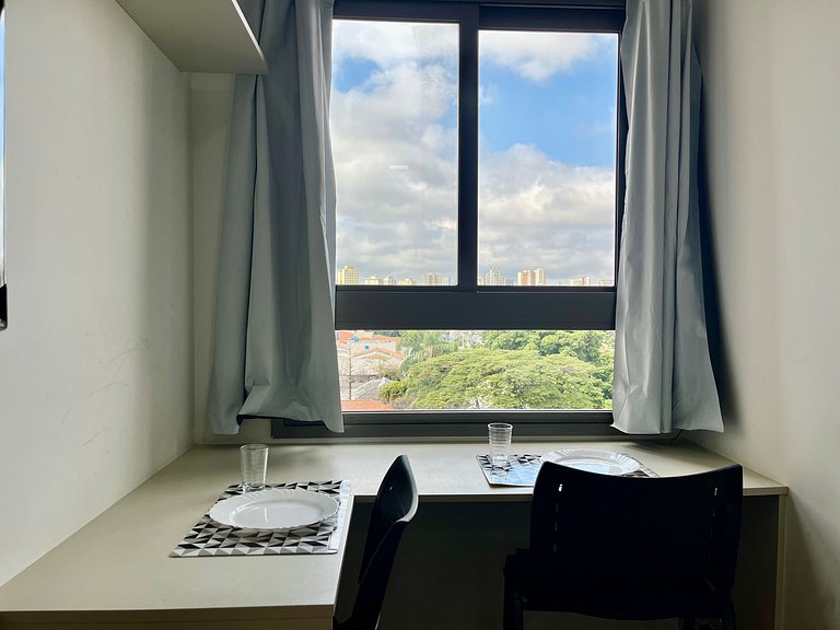 Studio no Campo Belo - 2 camas solteiro | Quad710