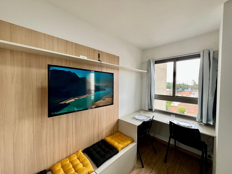 Studio no Campo Belo - 2 camas solteiro | Quad710