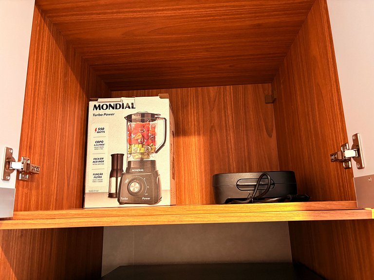 Apê de 1 dormitório | Piscina e Academia- B310