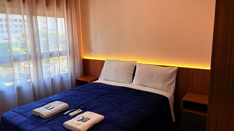 Apê de 1 dormitório | Piscina e Academia- B310