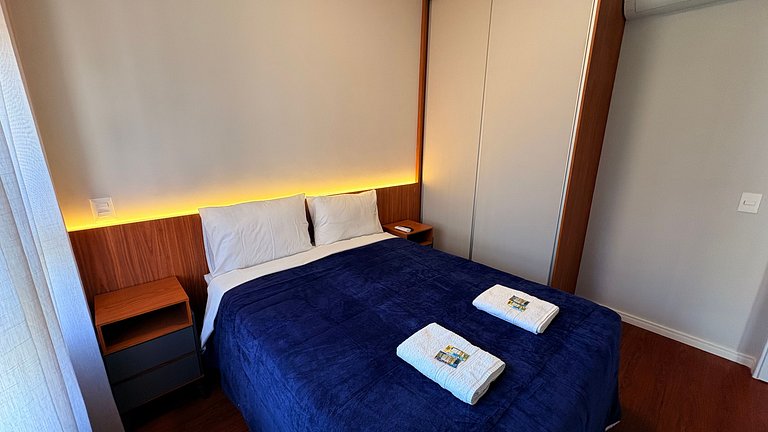 Apê de 1 dormitório | Piscina e Academia- B310