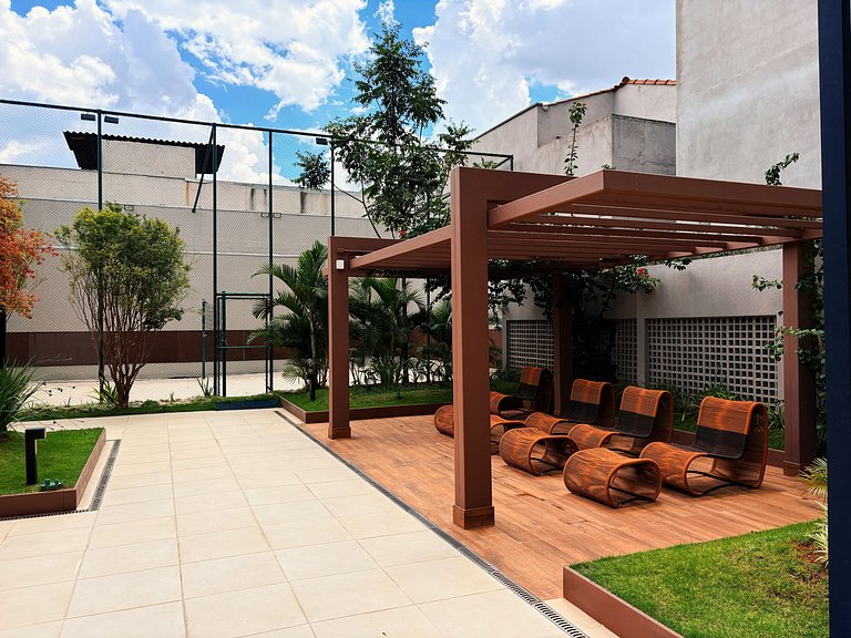 Lindo Studio Allure 413 Moema | Perto Aeroporto