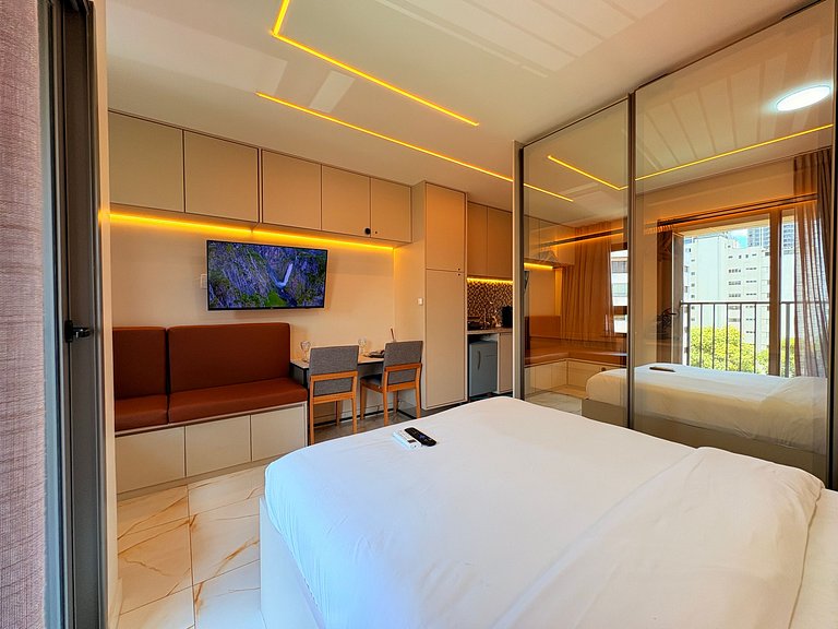 Studio Sofisticado |Coração do Campo Belo |Quad608