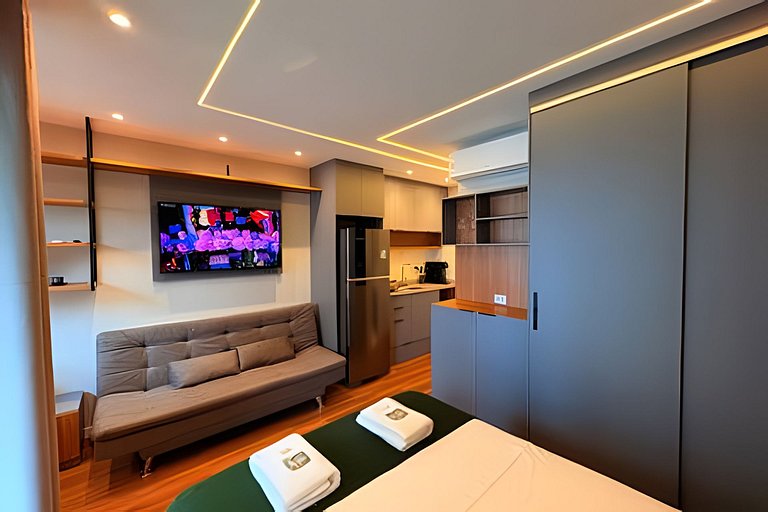 Studio Aeroporto CGH | Piscina e Academia- Q502