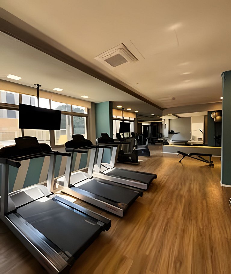 Studio Aeroporto CGH | Piscina e Academia- Q502