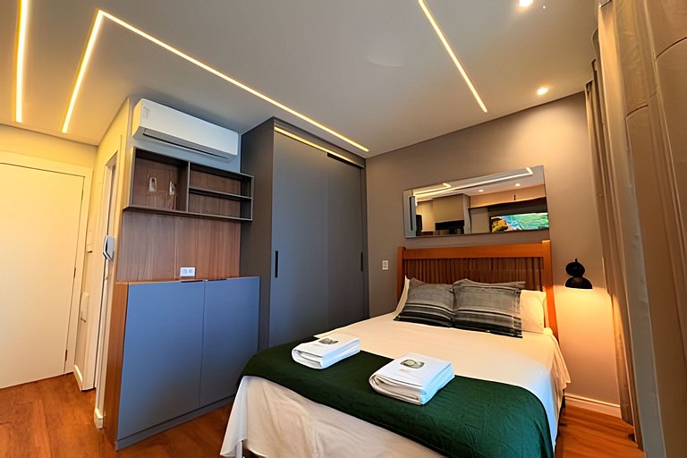 Studio Aeroporto CGH | Piscina e Academia- Q502
