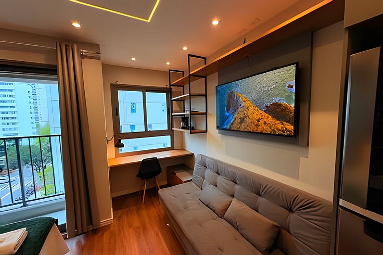 Studio Aeroporto CGH | Piscina e Academia- Q502