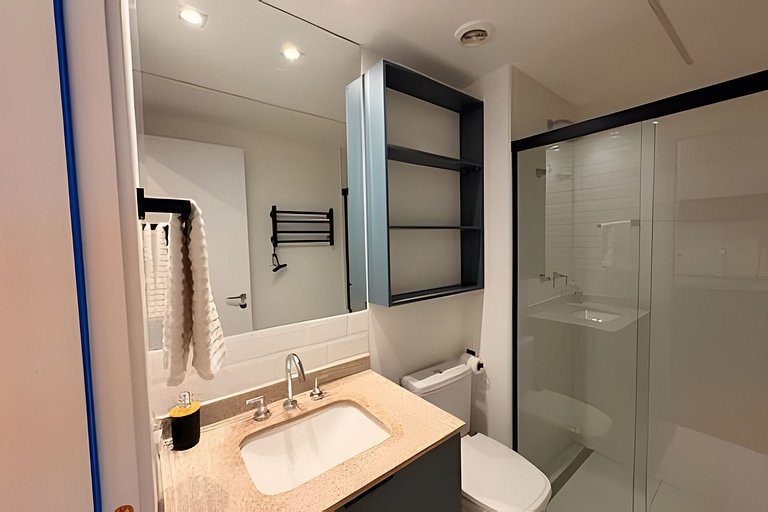 Studio Aeroporto CGH | Piscina e Academia- Q502