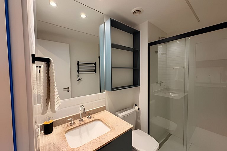 Studio Aeroporto CGH | Piscina e Academia- Q502