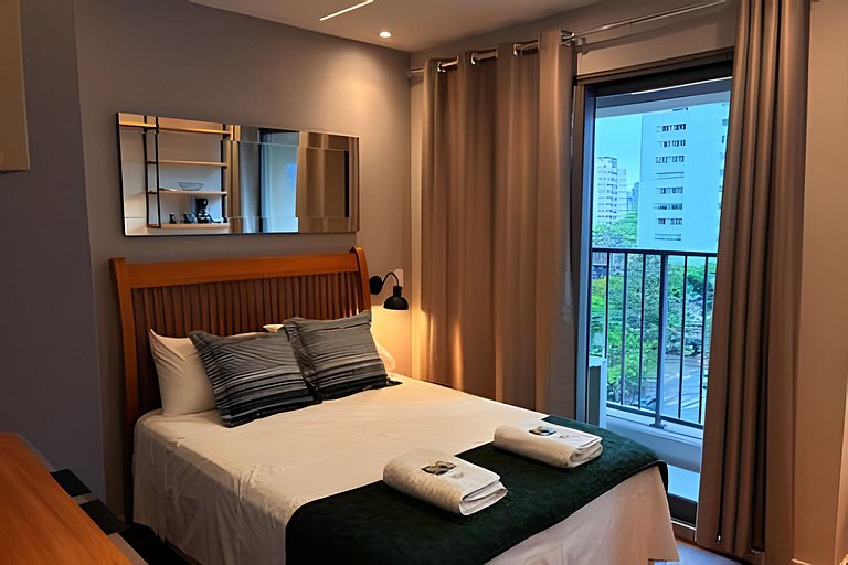 Studio Aeroporto CGH | Piscina e Academia- Q502