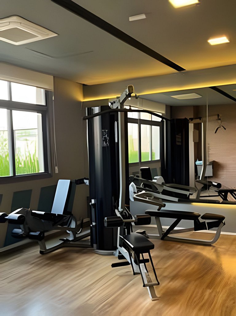 Studio Aeroporto CGH | Piscina e Academia- Q502