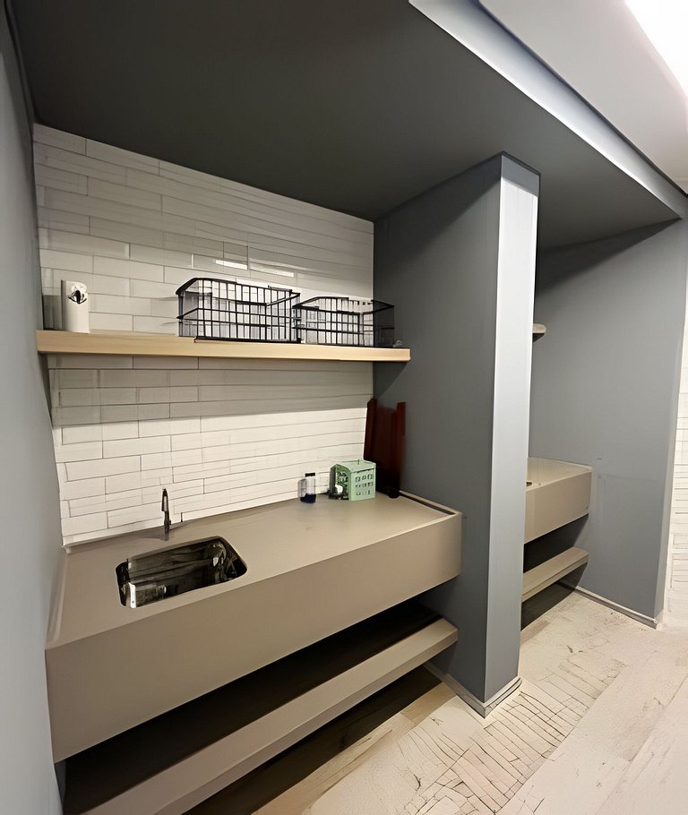 Studio Aeroporto CGH | Piscina e Academia- Q502
