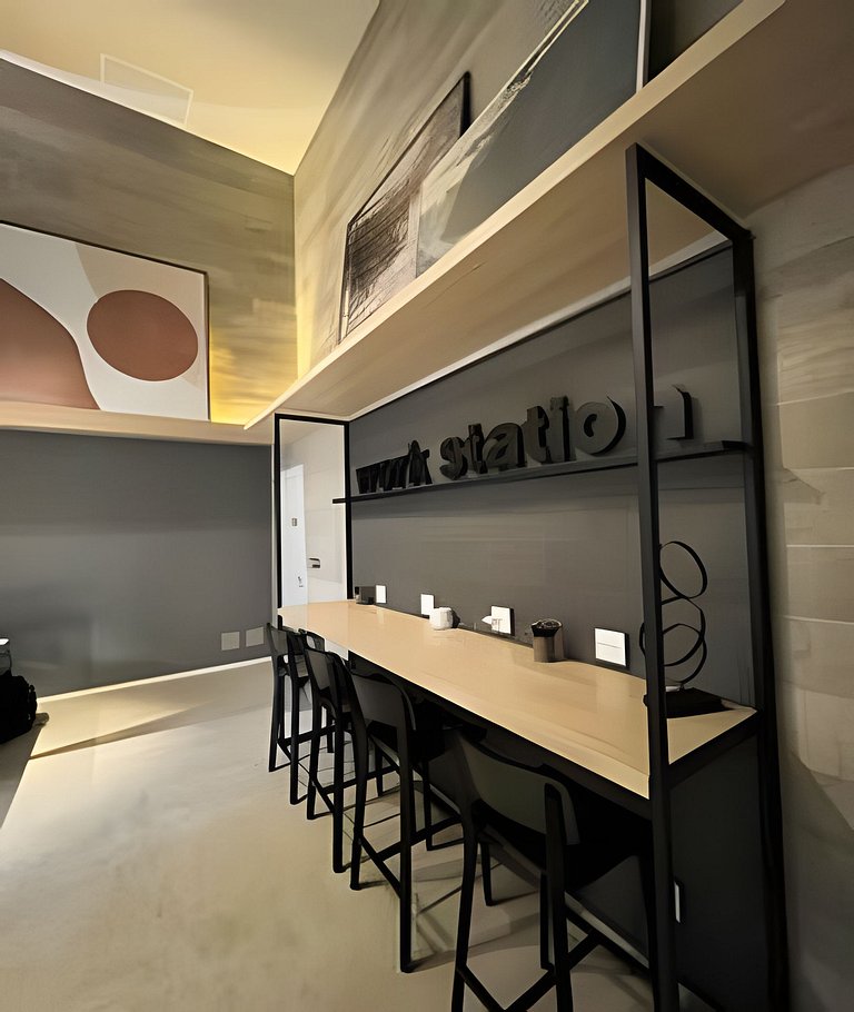 Studio Aeroporto CGH | Piscina e Academia- Q502
